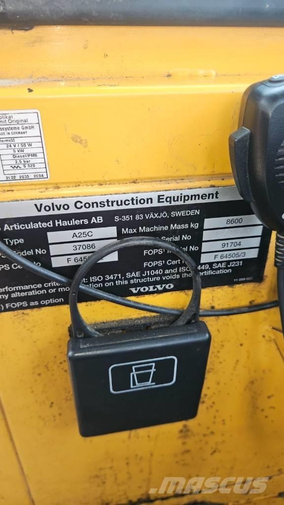 Volvo A 25 C Articulated Dump Trucks (ADTs)
