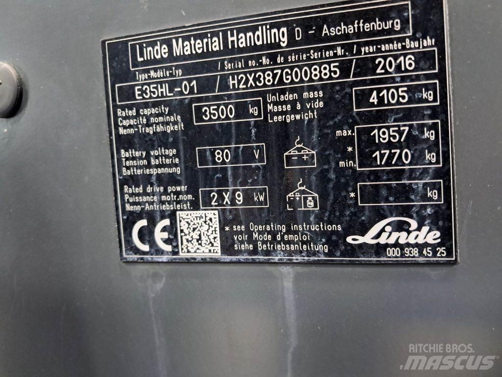 Linde E35HL-01 Electric Forklifts