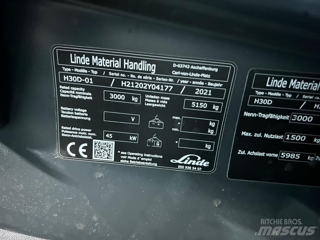 Linde H30D/1202 Diesel Forklifts