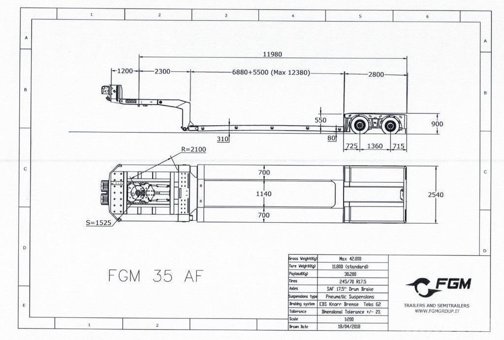 FGM 35 Flatbed Trailers