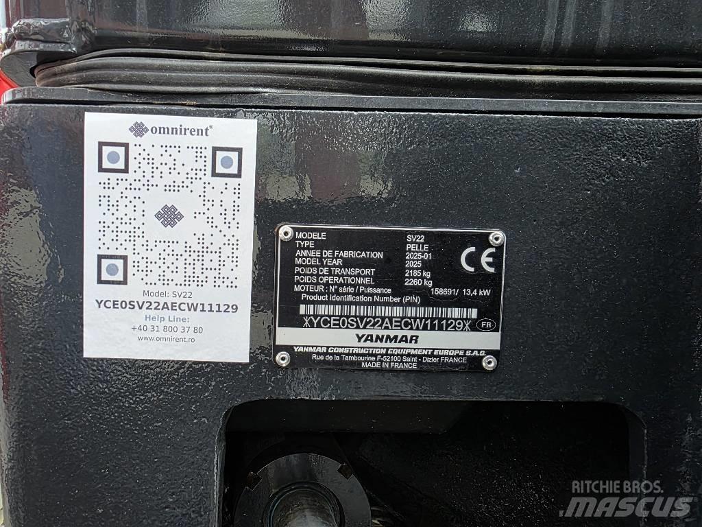 Yanmar SV 22 Mini Excavators <7t (Mini Diggers)