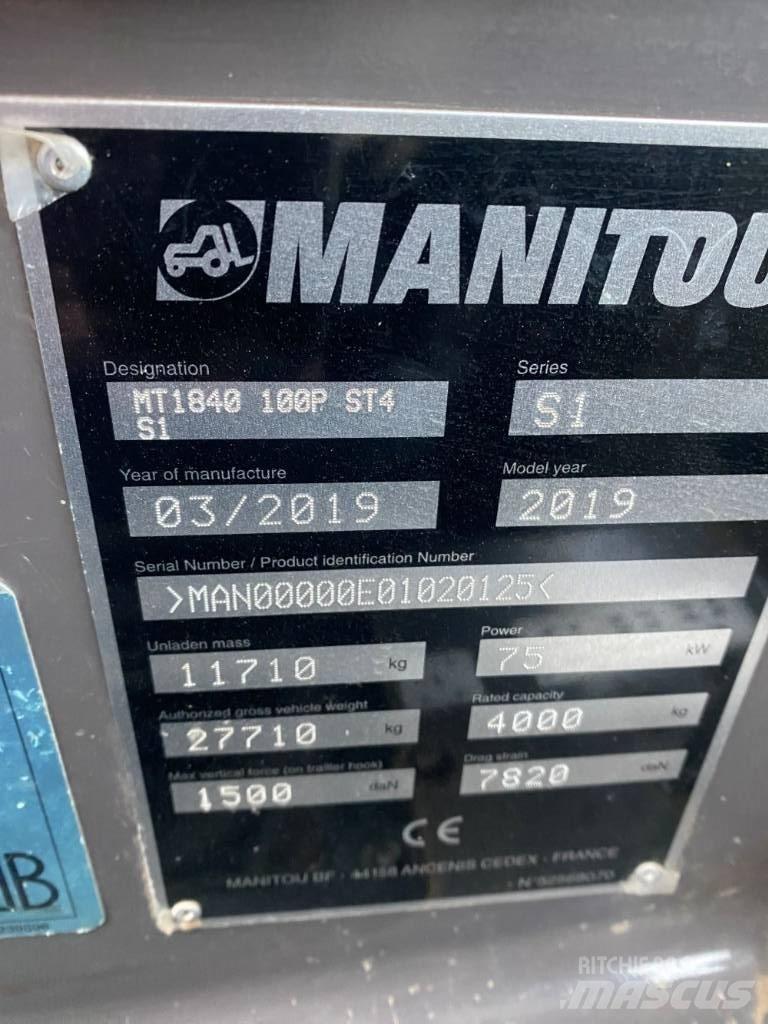 Manitou MT 1840 Telescopic Handlers