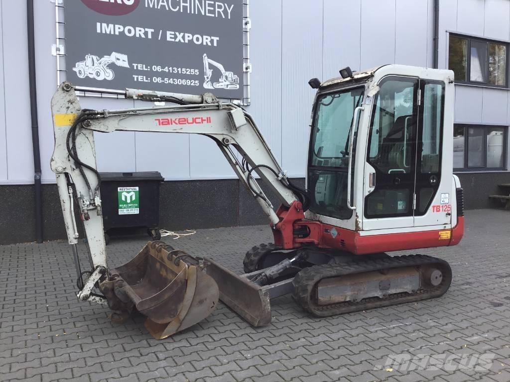 Takeuchi TB 125 Mini Excavators <7t (Mini Diggers)
