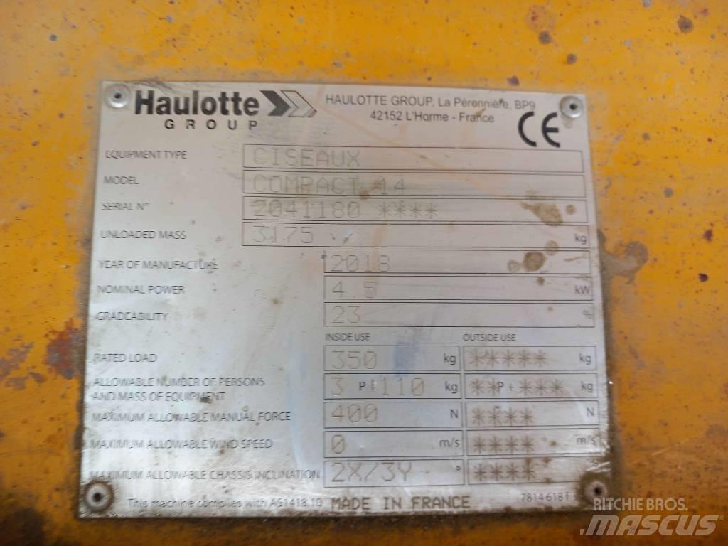 Haulotte Compact 14 Scissor Lifts