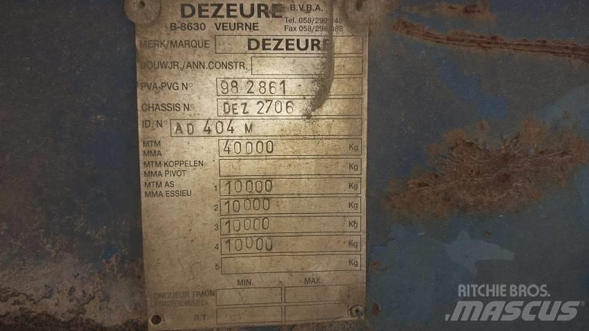 Dezeure AD404M Lowboy trailer