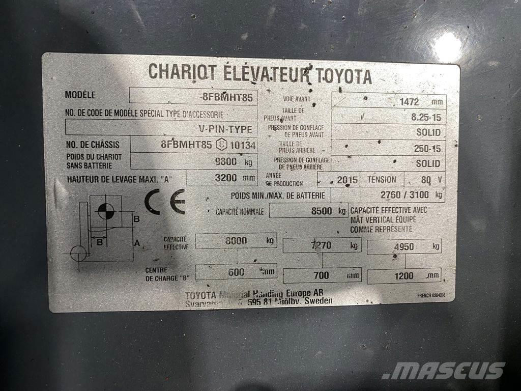 Toyota 8FBMHT85 Electric Forklifts