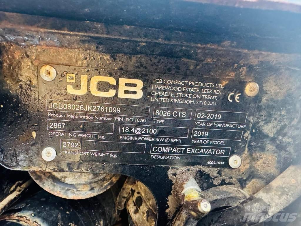 JCB 8026 CTS Mini Excavators <7t (Mini Diggers)