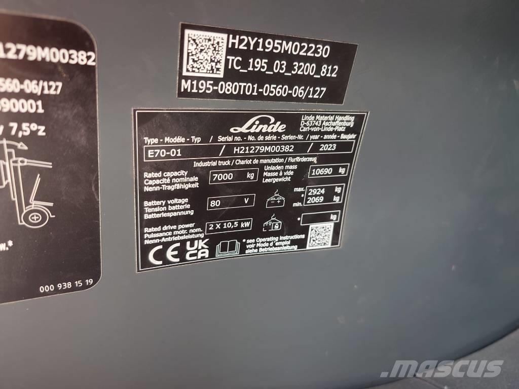 Linde E 70/1279 Electric Forklifts