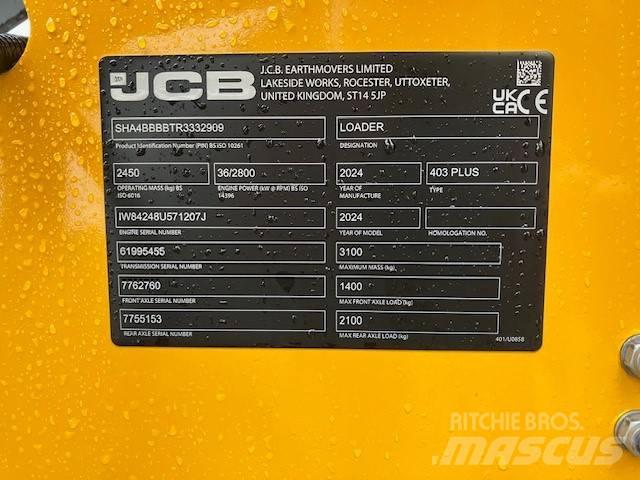 JCB 403 Plus Wheel Loaders