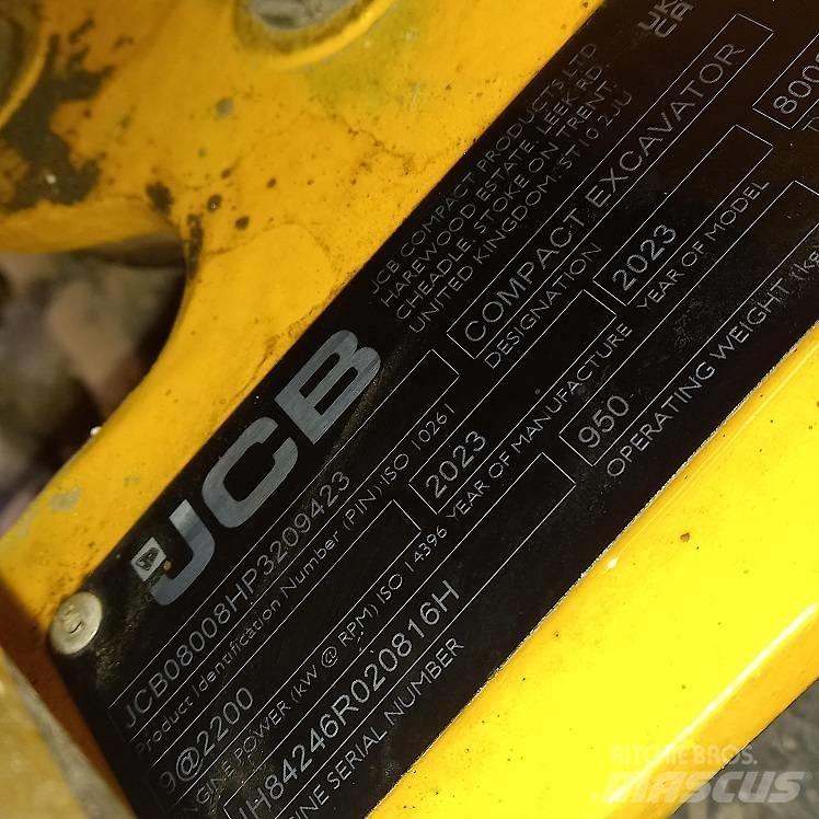 JCB 8008 Mini Excavators <7t (Mini Diggers)