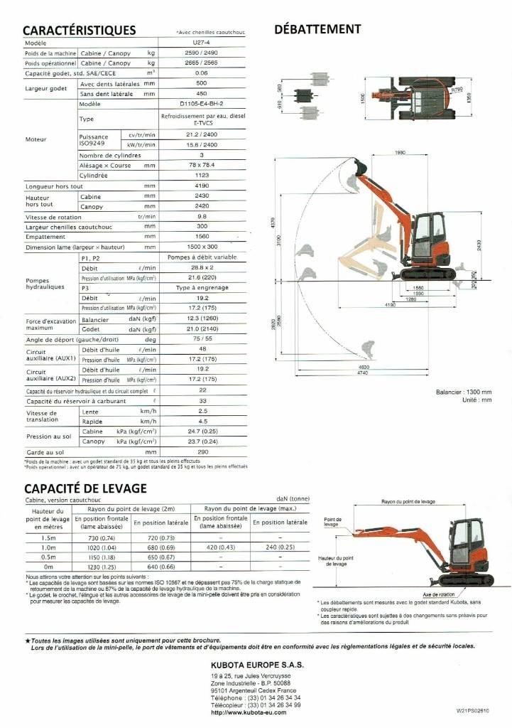 Kubota U 27-4 Mini Excavators <7t (Mini Diggers)