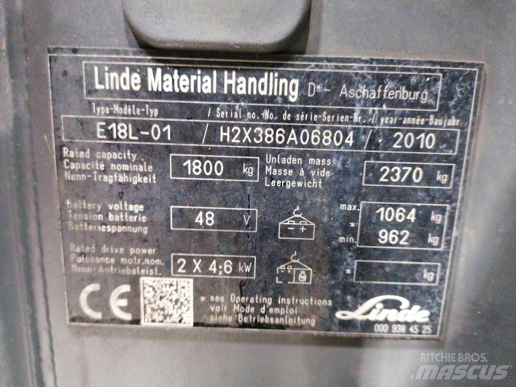 Linde E18L-01 Electric Forklifts