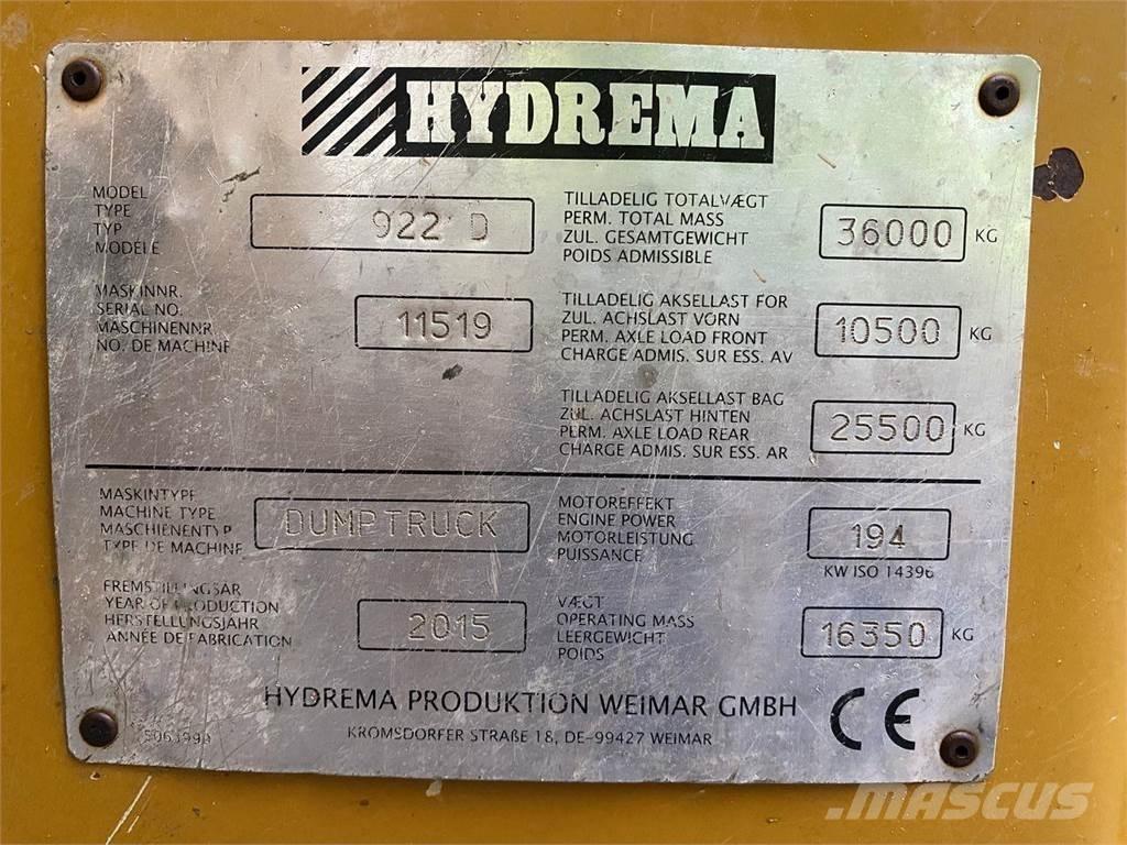 Hydrema 922D Site Dumpers