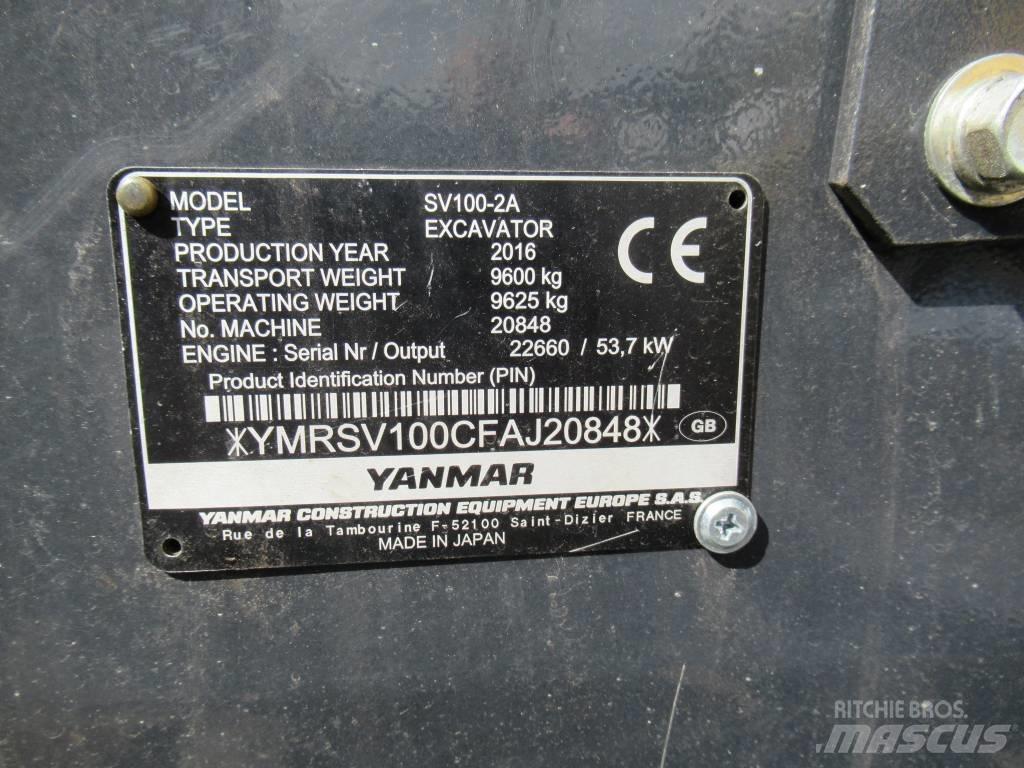 Yanmar SV 100-2A Mini excavators  7t - 12t