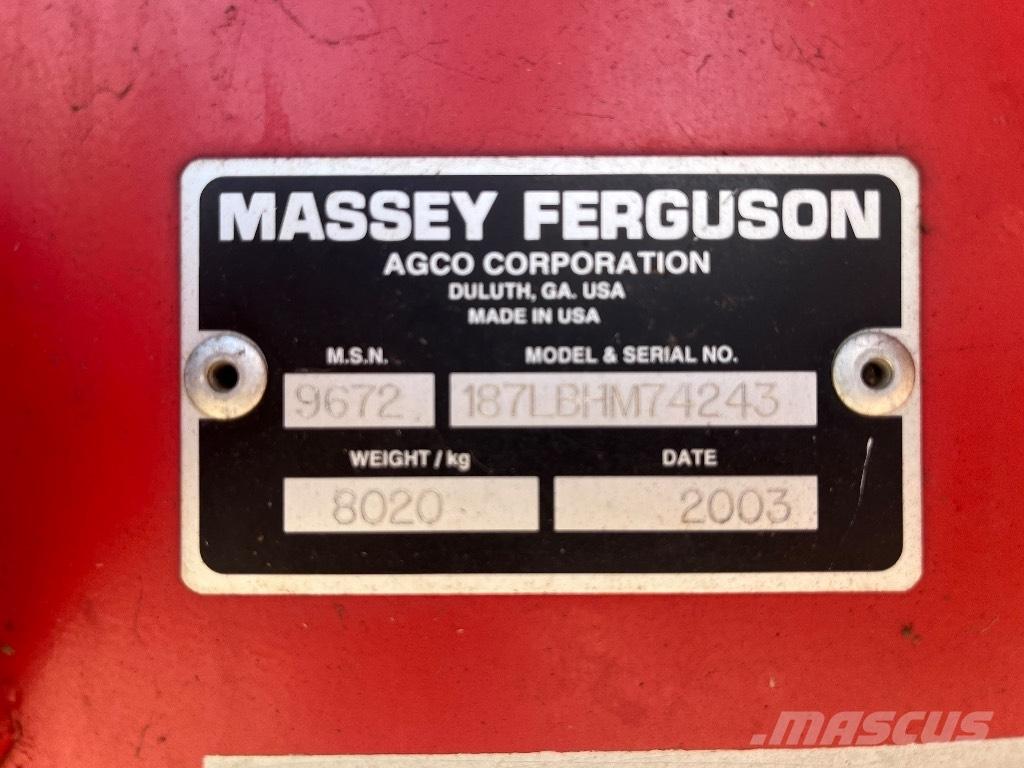 Massey Ferguson 187 Square Balers