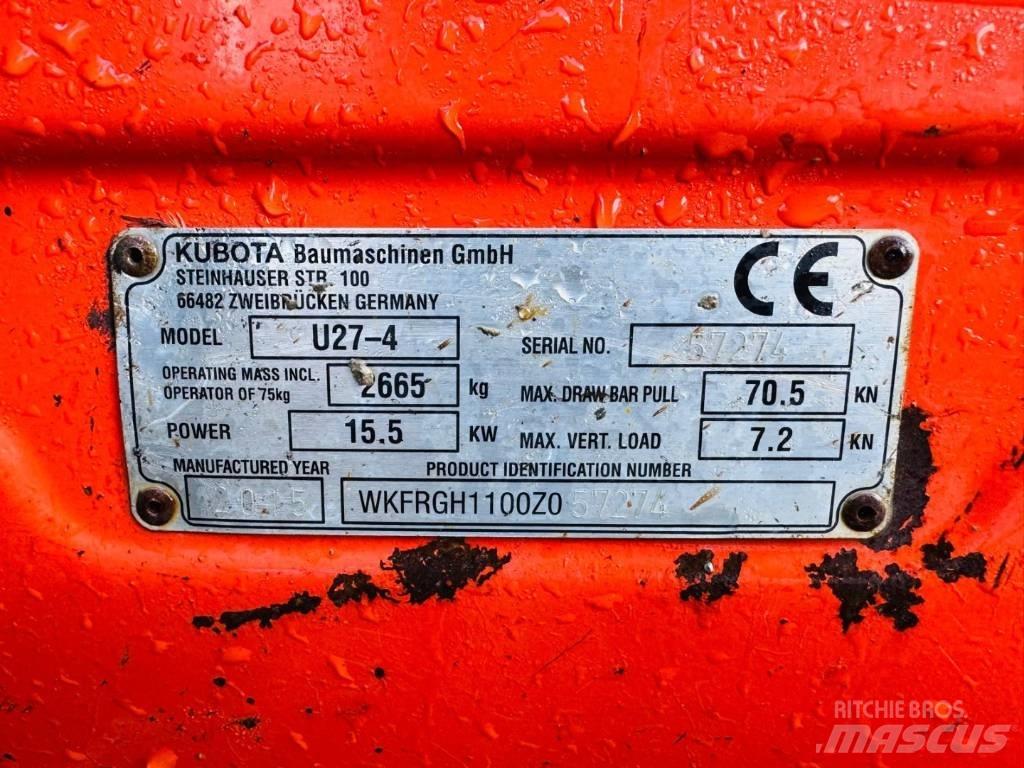 Kubota U 27-4 Mini Excavators <7t (Mini Diggers)