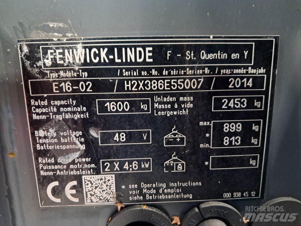 Linde E16-02 Electric Forklifts