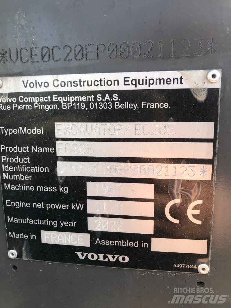 Volvo EC 20 E Mini Excavators <7t (Mini Diggers)