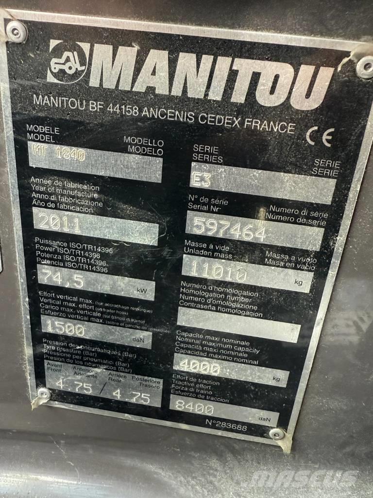 Manitou MT 1840 Telescopic Handlers