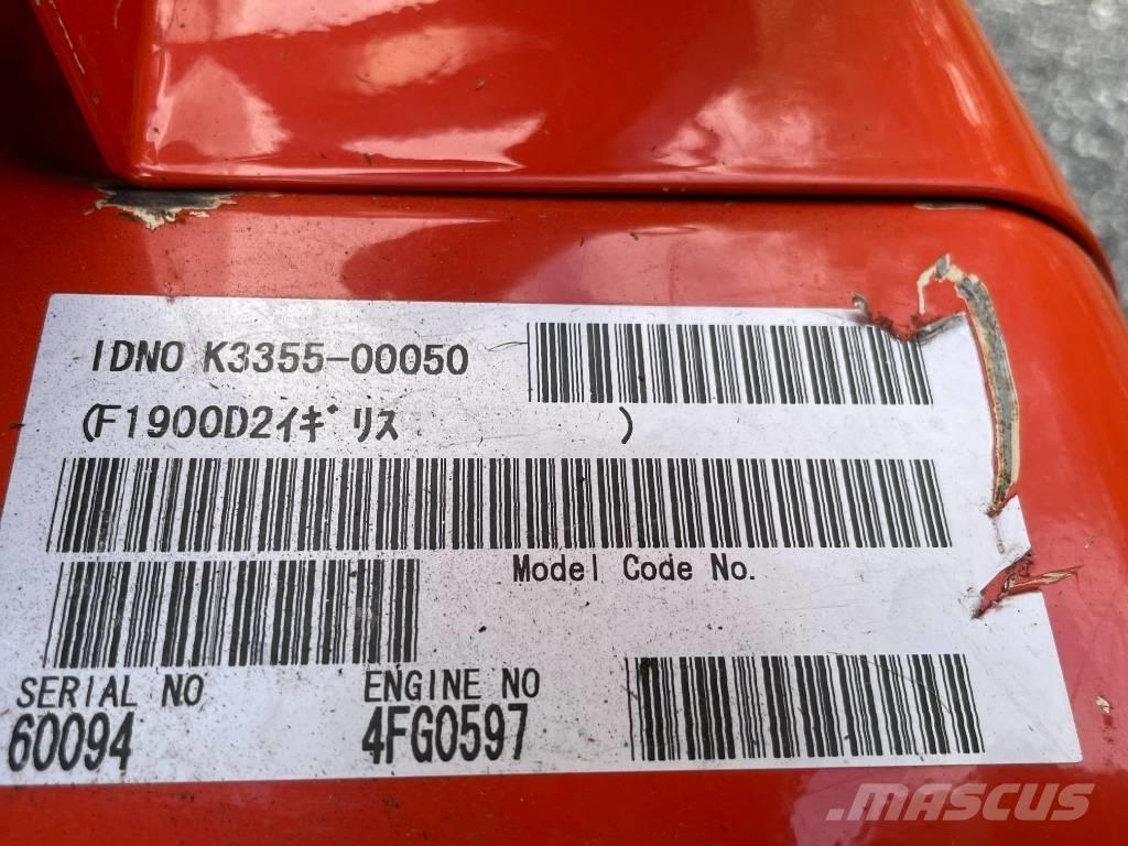 Kubota F 1900 Riding mowers