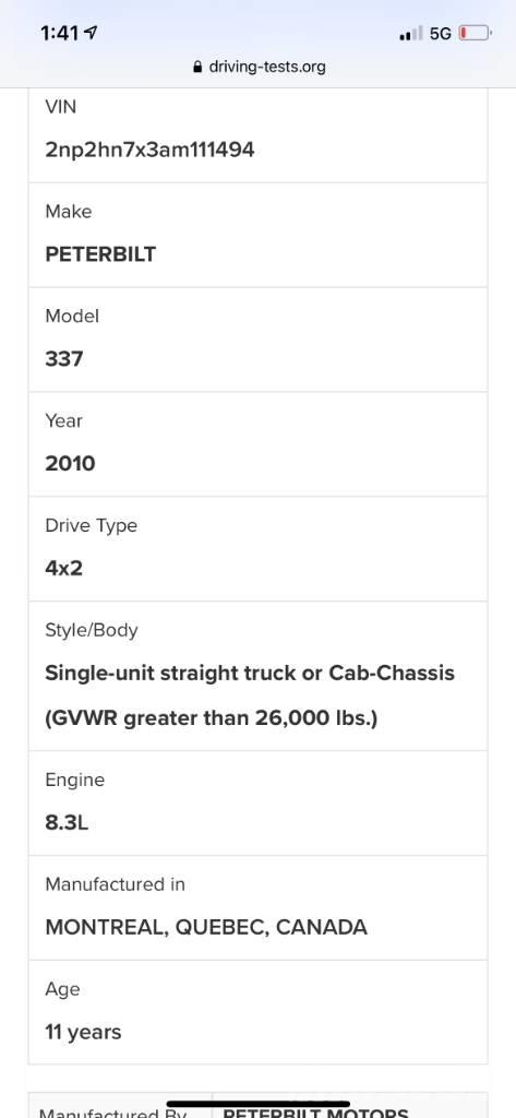 Peterbilt 337 Conventional Trucks / Tractor Trucks