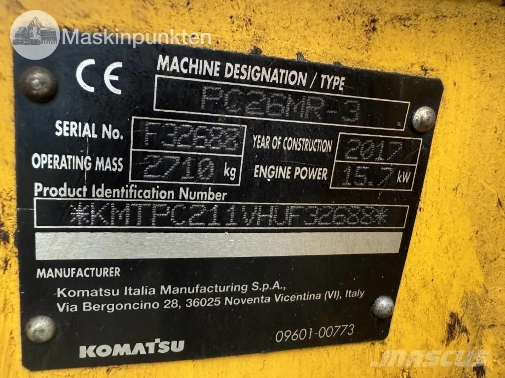 Komatsu PC 26 MR Mini Excavators <7t (Mini Diggers)