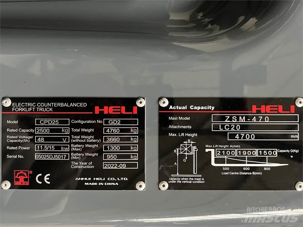 Heli CPD25 GD2 / NEU Electric Forklifts