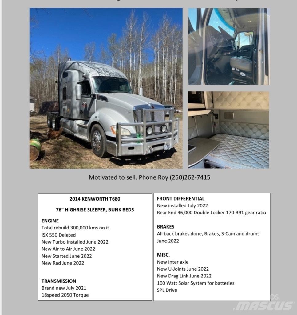 Kenworth T680 Conventional Trucks / Tractor Trucks
