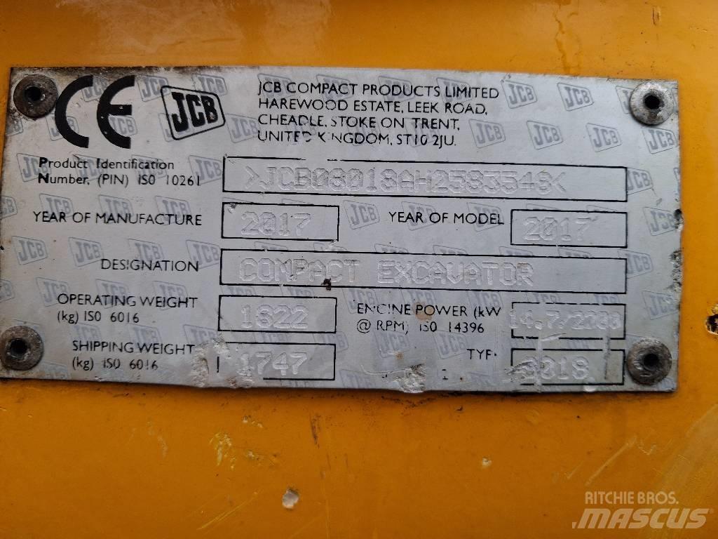 JCB 8018 CTS Mini Excavators <7t (Mini Diggers)
