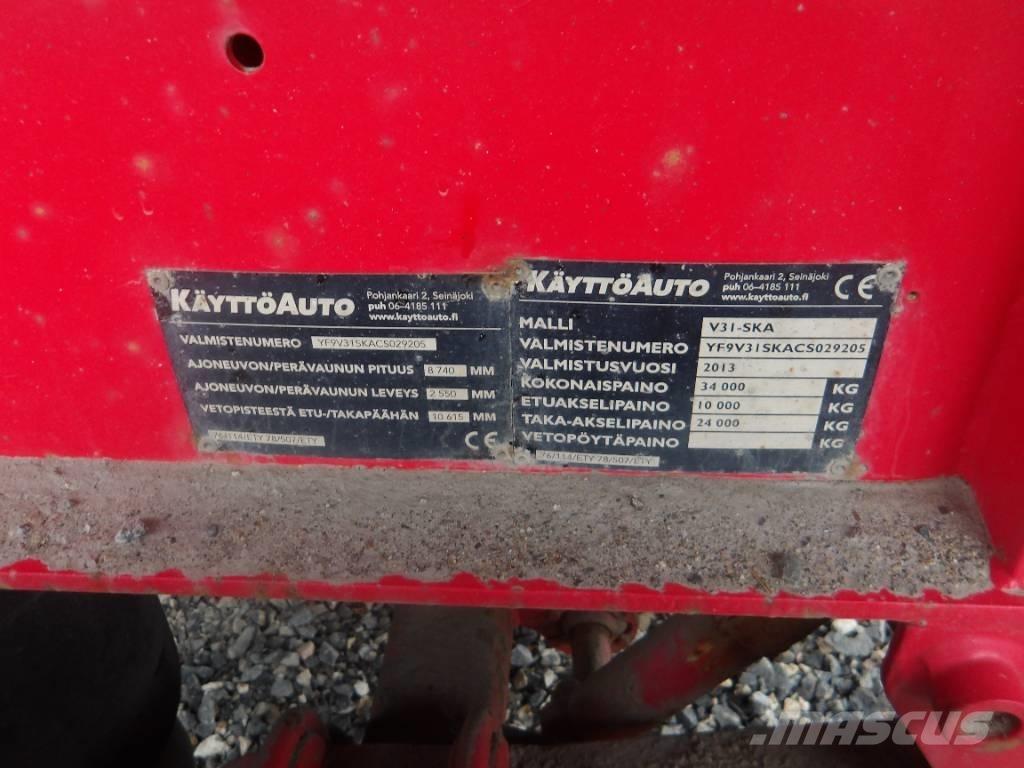  Käyttöauto V31 4 aks Dump Trailers