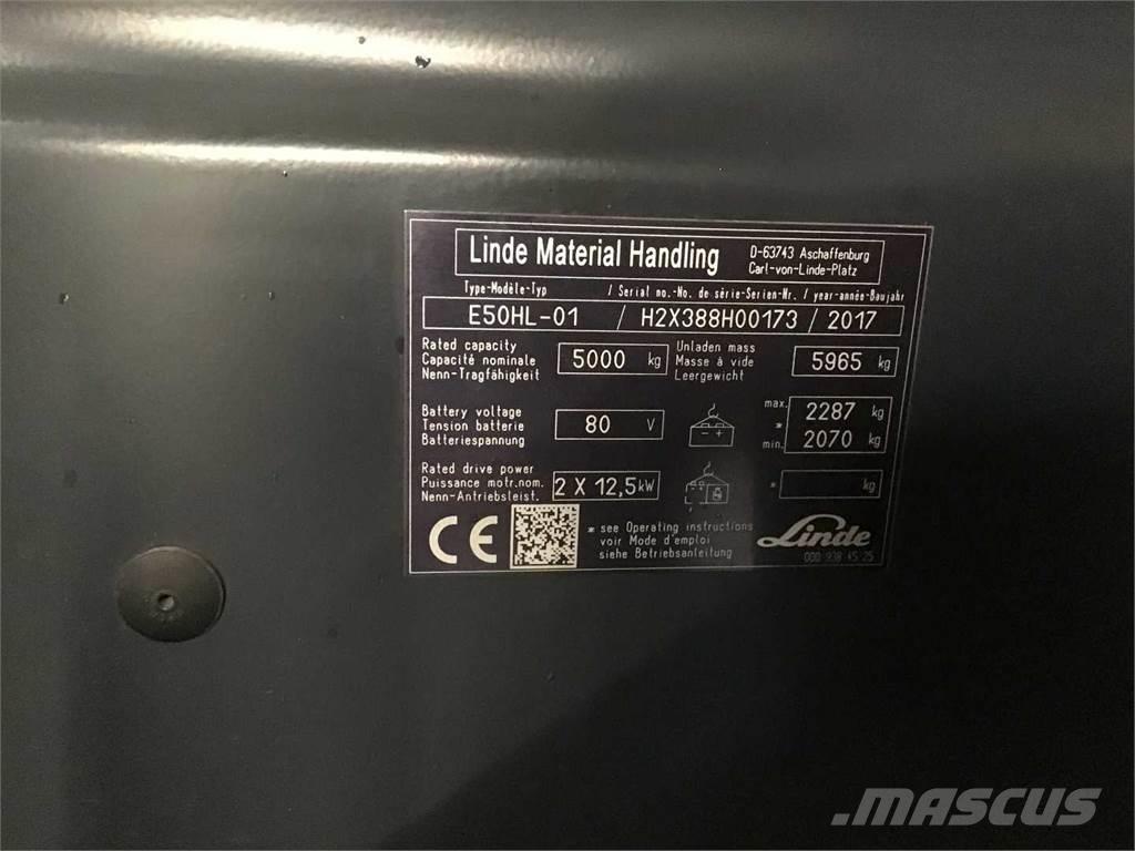 Linde E50HL Electric Forklifts