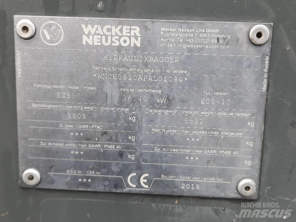 Wacker Neuson EZ 53 Mini Excavators <7t (Mini Diggers)