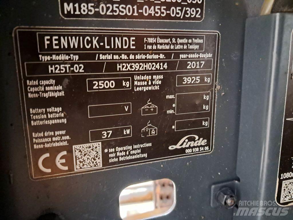 Linde H25T-02 LPG trucks