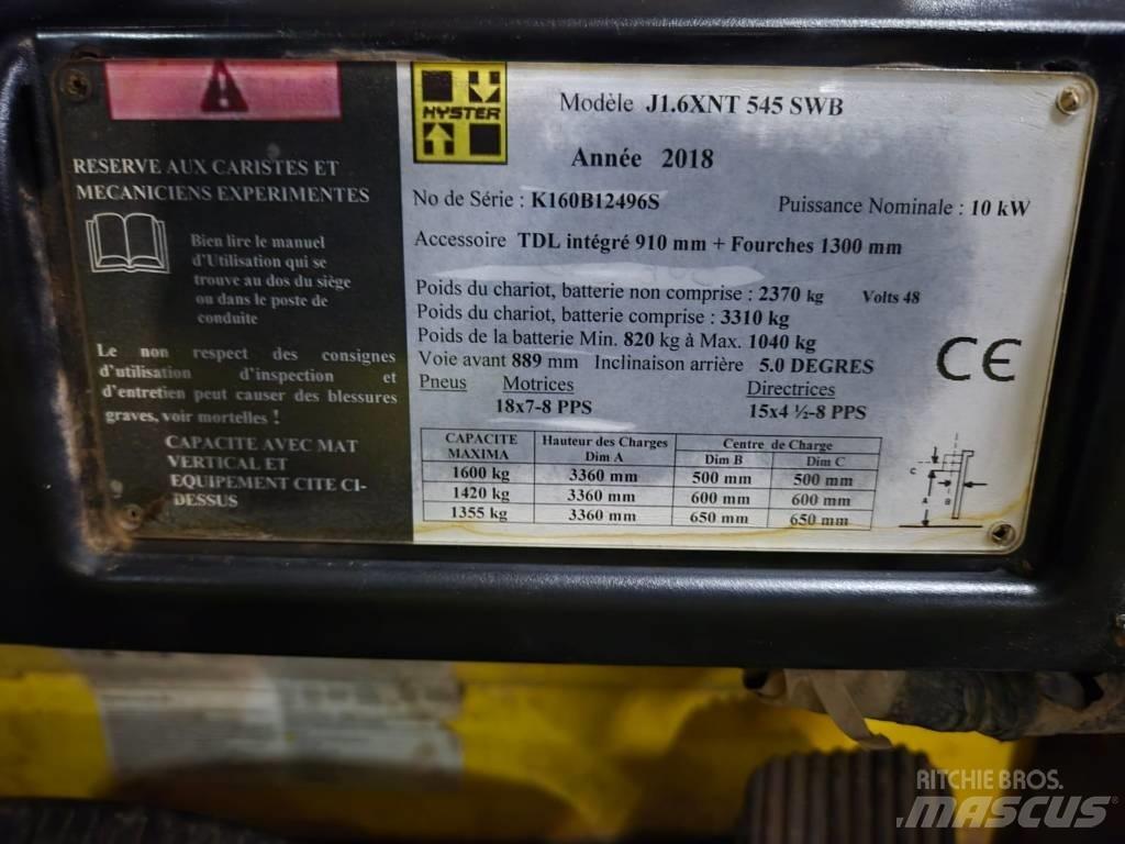 Hyster J 1.6 XNT Electric Forklifts