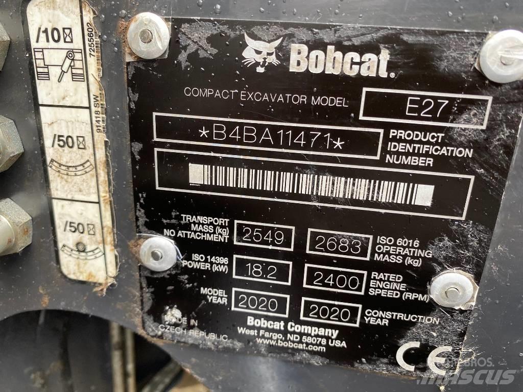 Bobcat E 27 Z Mini Excavators <7t (Mini Diggers)