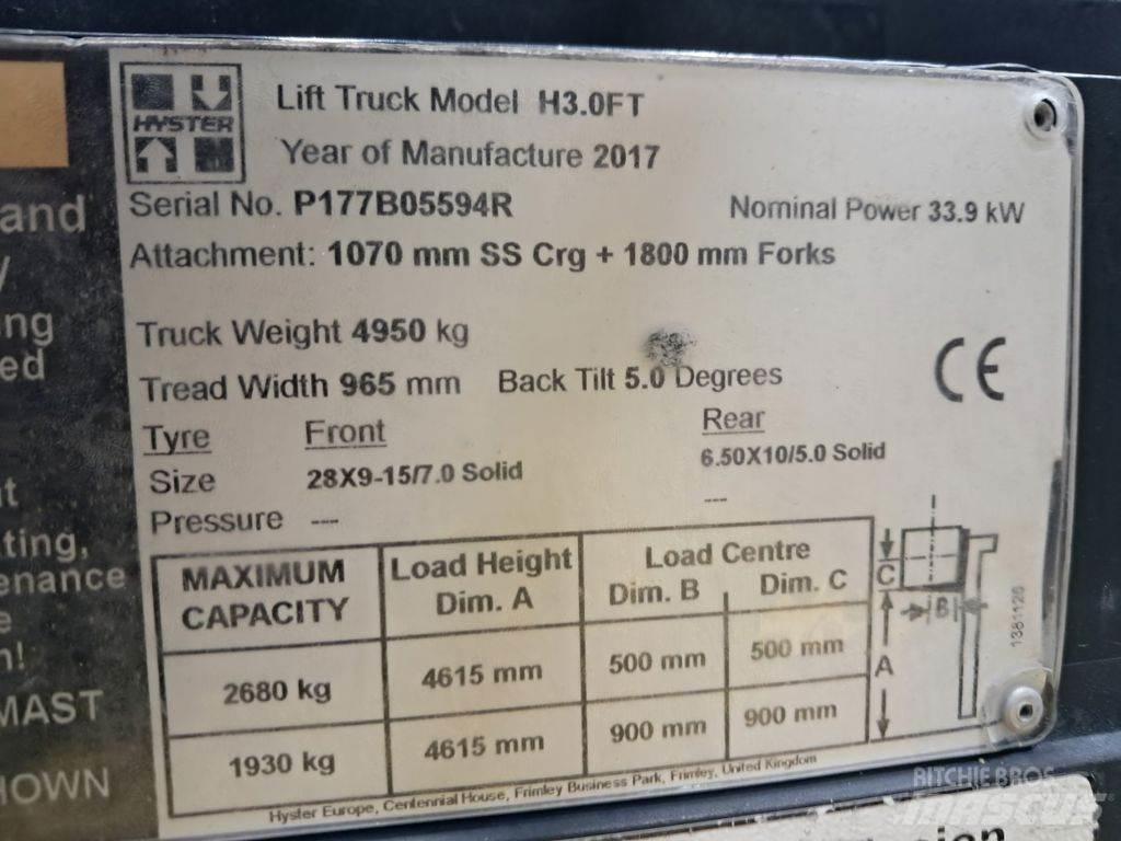 Hyster H3.0FT Electric Forklifts