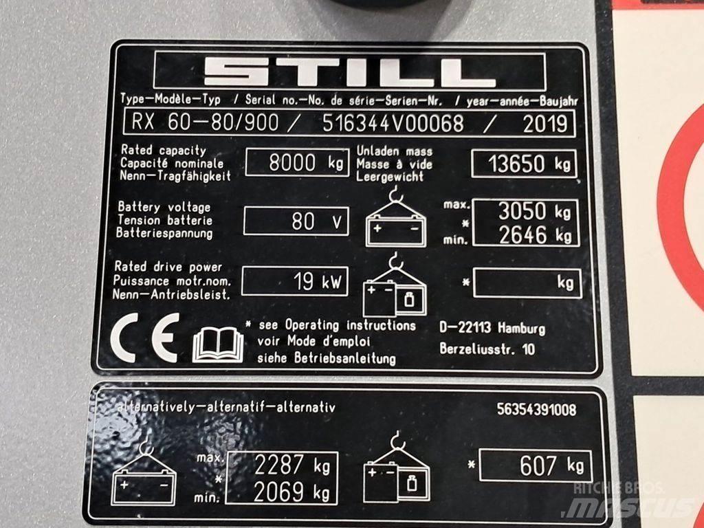 Still RX60-80/900 Electric Forklifts