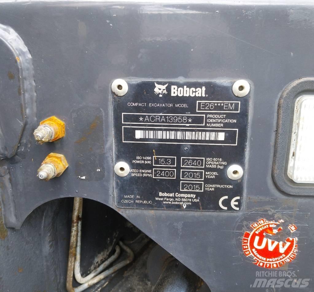 Bobcat E 26 Mini Excavators <7t (Mini Diggers)