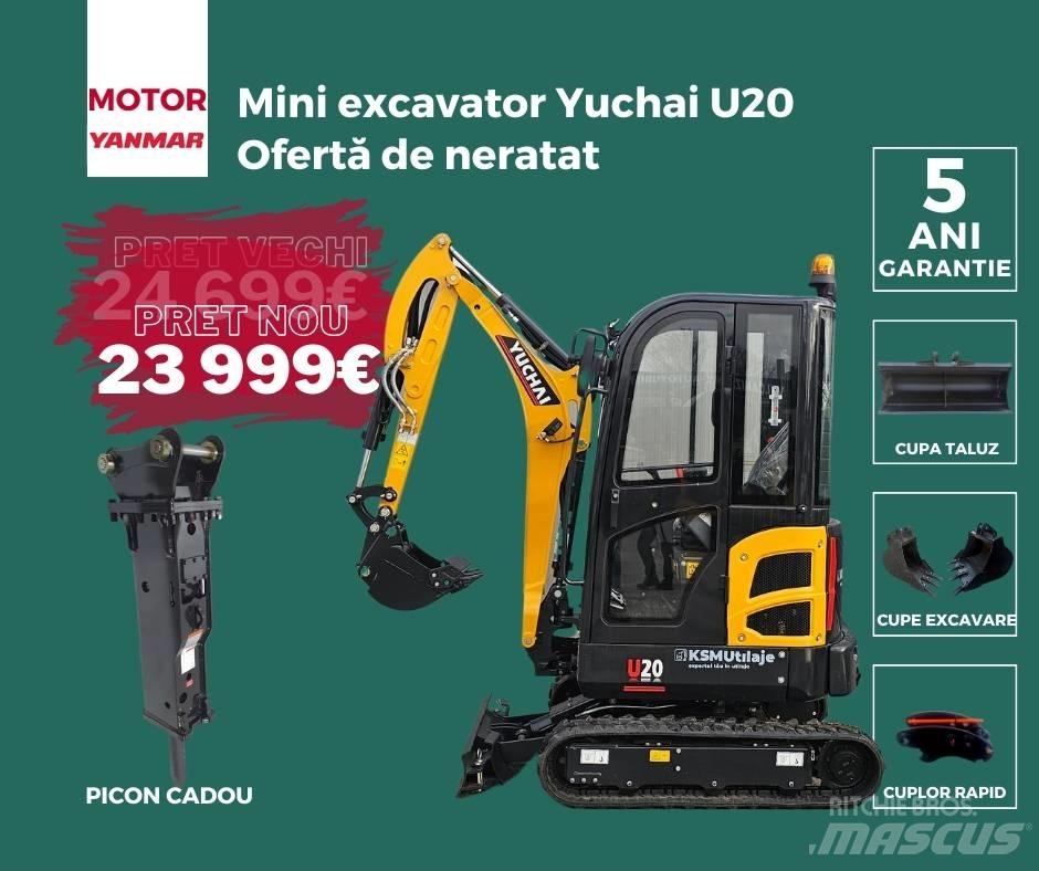 Yuchai U20 Mini Excavators <7t (Mini Diggers)