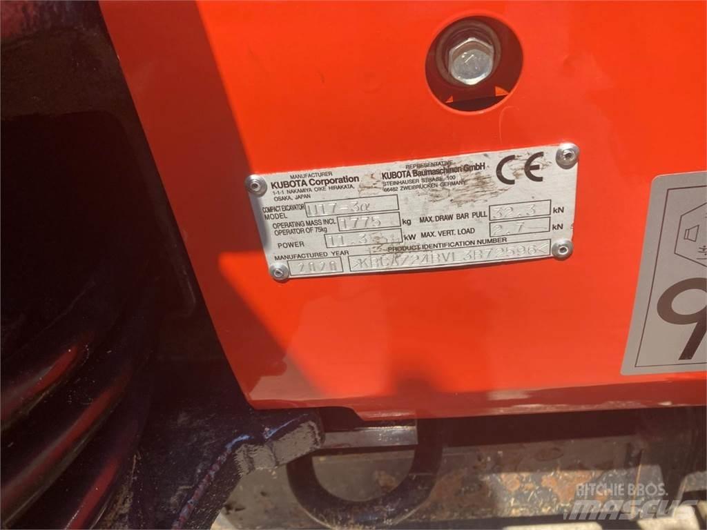 Kubota U17-3 Mini Excavators <7t (Mini Diggers)
