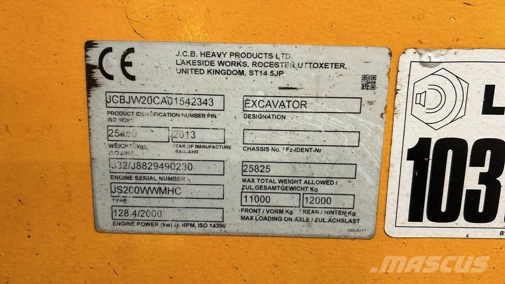 JCB JS200W Waste / Industry Handlers