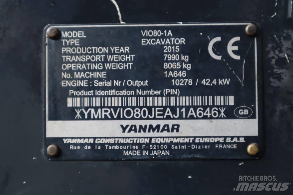 Yanmar VIO80-1A Mini excavators  7t - 12t