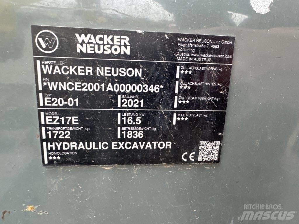 Wacker Neuson EZ17e Crawler Excavators