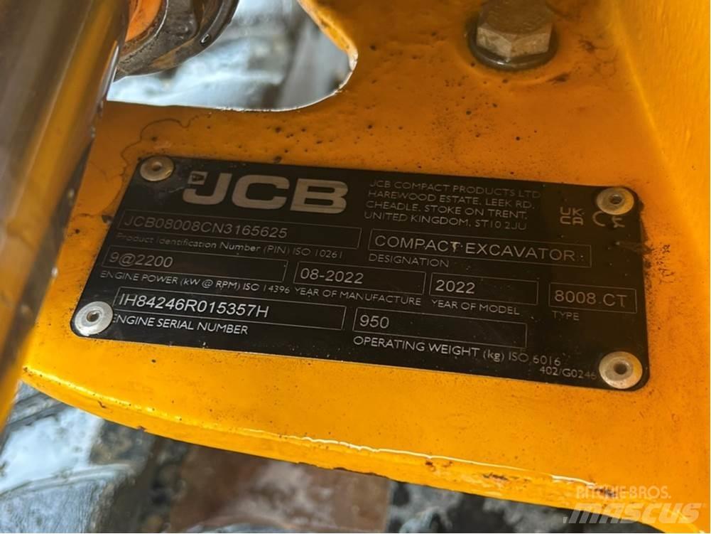 JCB MICRO 8008 Mini Excavators <7t (Mini Diggers)