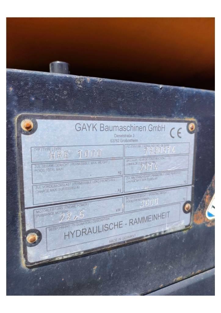  GAYK HRE1000 Piling rigs