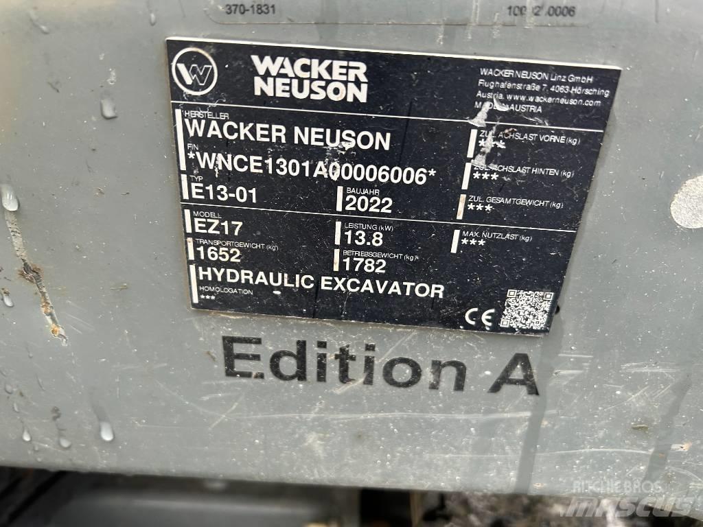 Wacker Neuson EZ17 Crawler Excavators