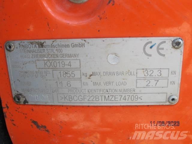 Kubota KX 019-4 Mini Excavators <7t (Mini Diggers)