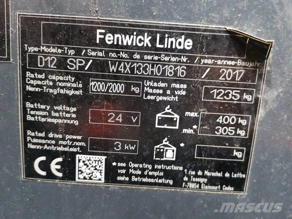 Linde D12 SP Pedestrian stacker