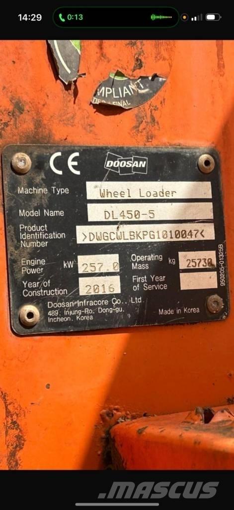 Doosan DL 450-5 Wheel Loaders