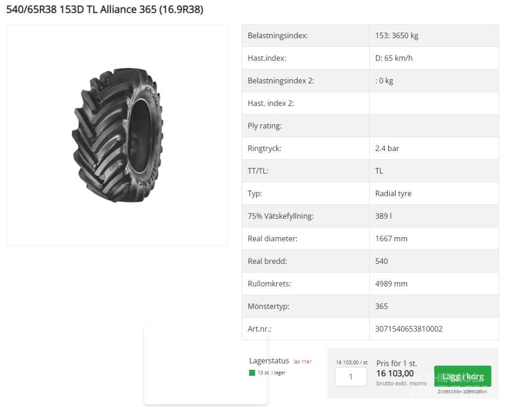 Alliance Däck Tires, wheels and rims